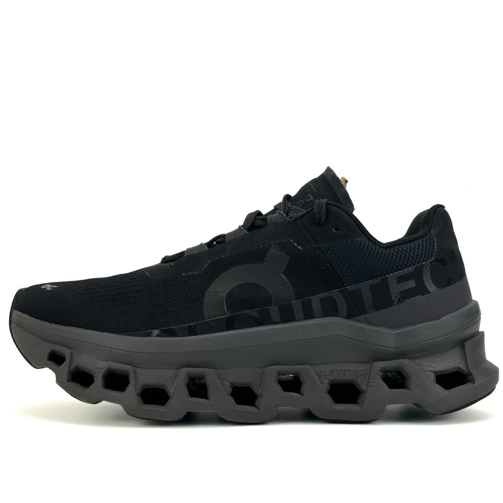 On Cloudmonster Running Shoes - Women's Size 7.5 'Black/Magnet' (61.99024)